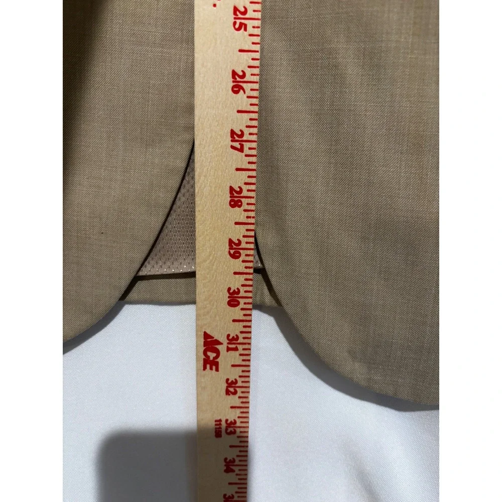 Bocaccio Uomo Mens Tan Two Button Blazer Sport Suit Jacket sz 38R preppy capsule
